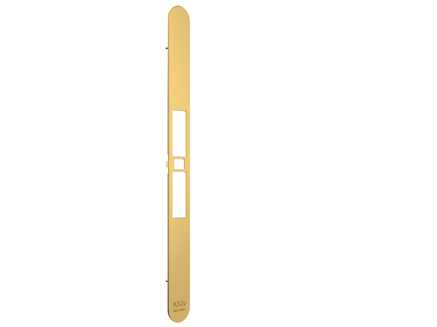 Serratura Touch & Close - ritenuta regolabile con riferma senza cilindro- Frontalino Oro