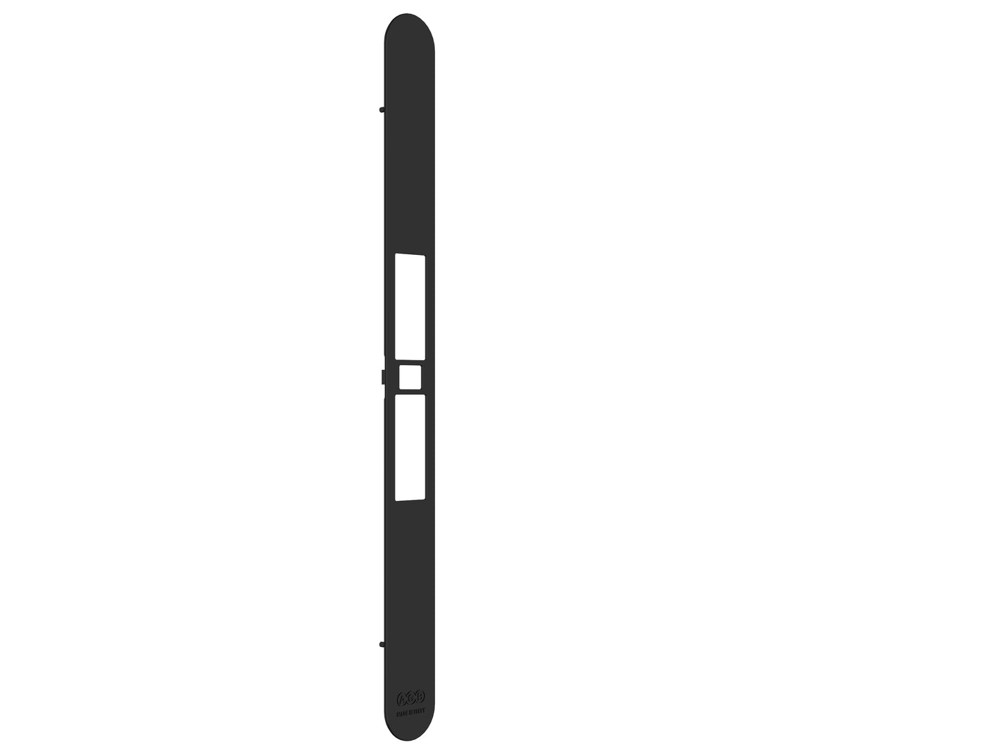 Serratura Touch & Close - ritenuta regolabile con riferma senza cilindro- Frontalino Nero