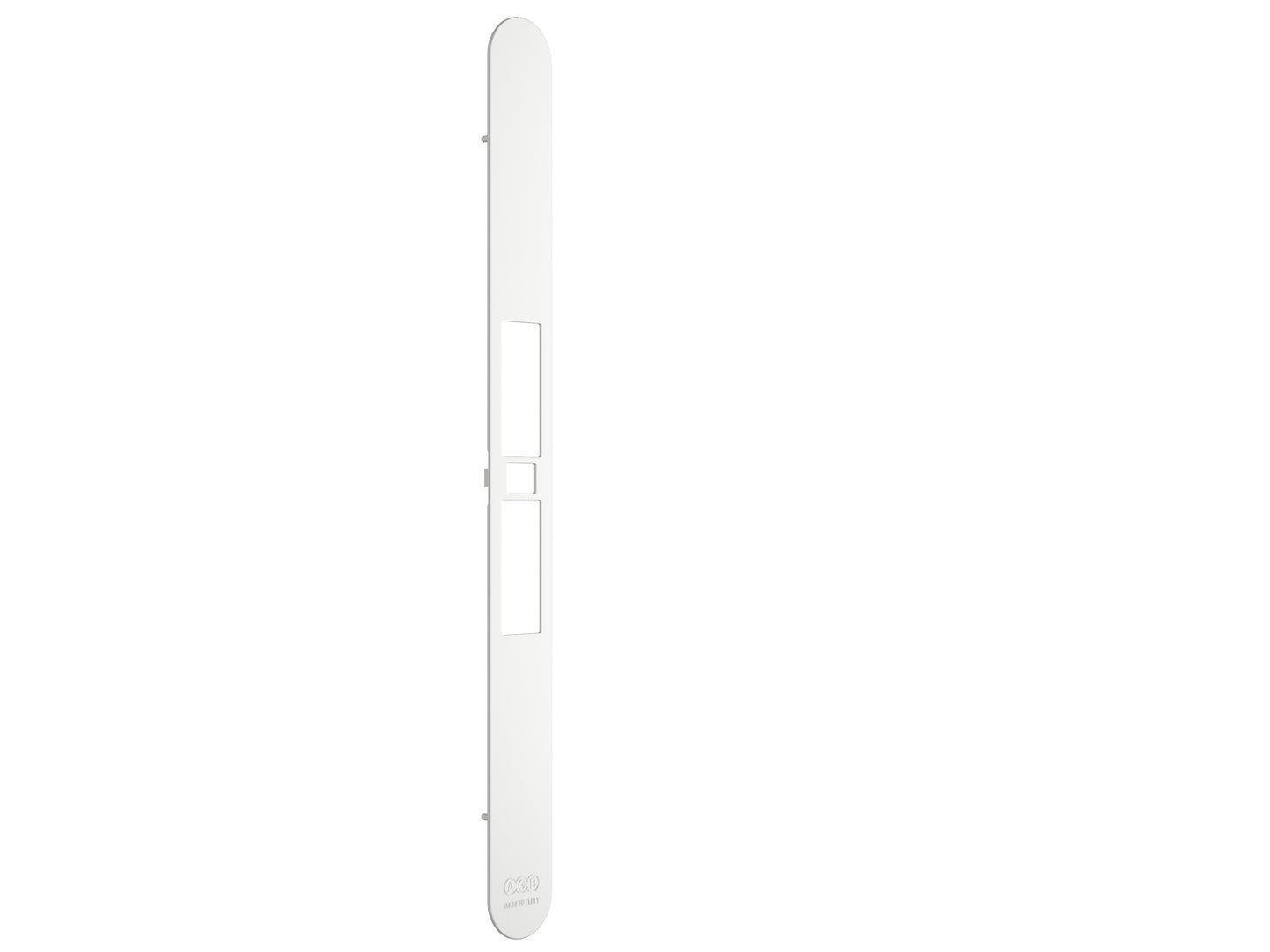 Serratura Touch & Close - ritenuta regolabile con riferma senza cilindro- Frontalino Bianco