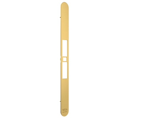Serratura Touch & Close - ritenuta regolabile  con riferma senza cilindro- Frontalino Oro