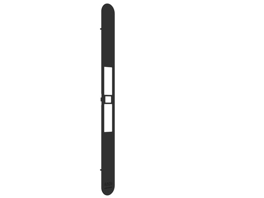 Serratura Touch & Close - ritenuta regolabile  con riferma senza cilindro- Frontalino Nero