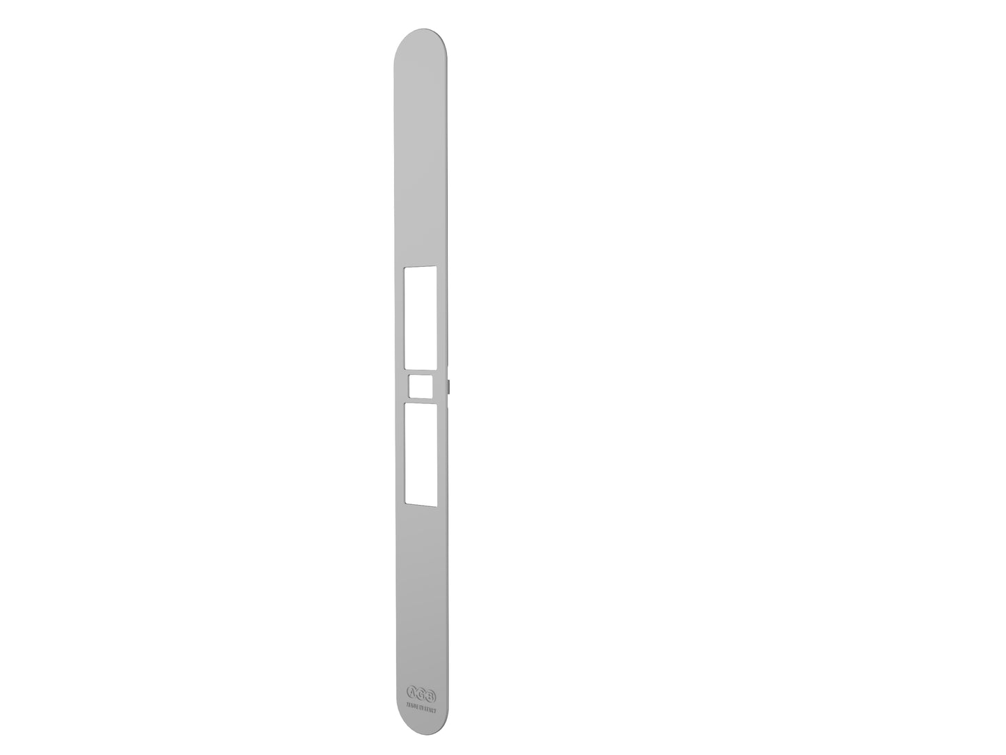 Serratura Touch - Frontalino ARGENTO- Ritenuta magnetica regolabile